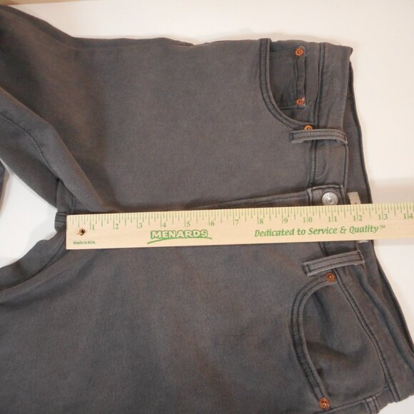 Levi's Ankle Wedgie Straight Jeans Faded Black Denim High Rise Womens Size 31x27 - Picture 6 of 11